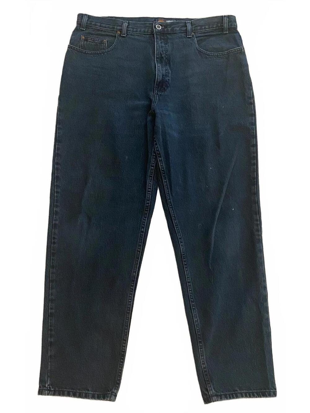 Route 66 Men's Loose Fit Dark Wash Vintage Denim Jeans 100% Cotton 38x32